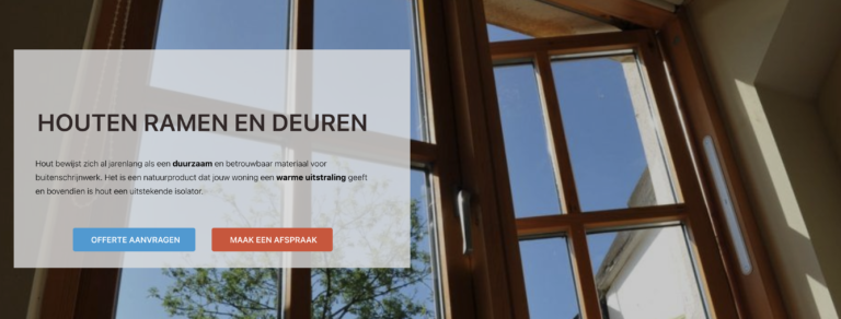 Houten ramen en deuren Limburg