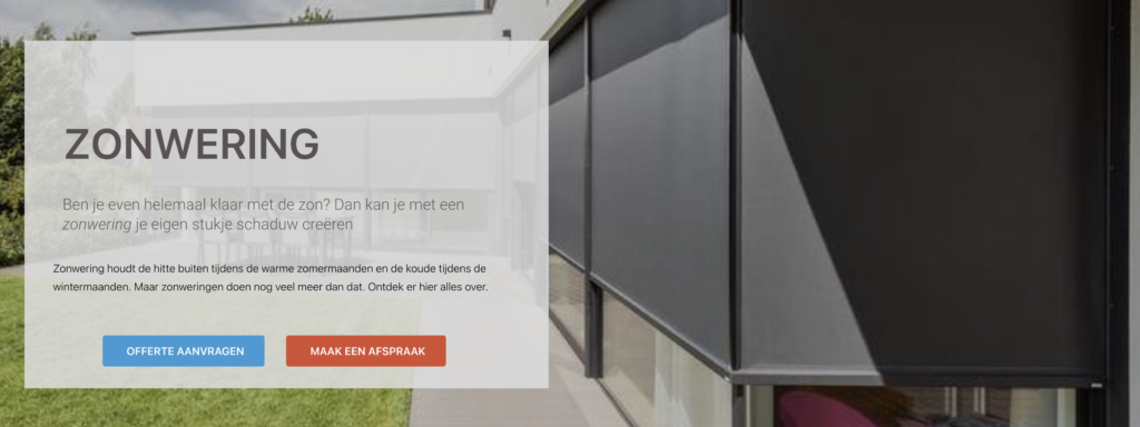 Zonwering ramen en deuren screens rolluiken Limburg